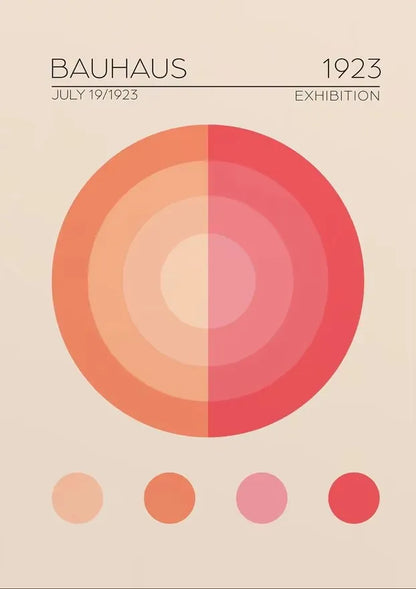 Abstract Bauhaus Wall Art
