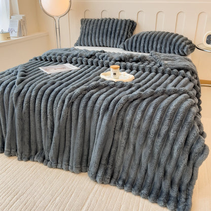 Multifunctional Striped Comfort Blanket