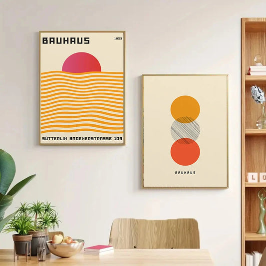 Abstract Bauhaus Wall Art
