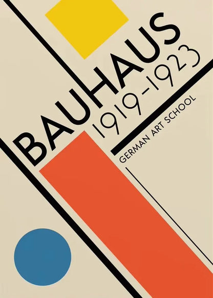 Abstract Bauhaus Wall Art