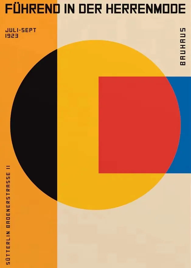 Abstract Bauhaus Wall Art