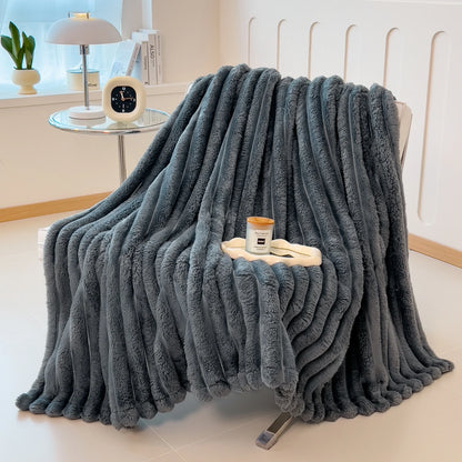 Multifunctional Striped Comfort Blanket