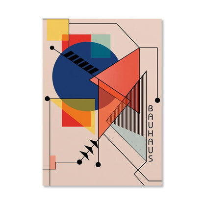Abstract Bauhaus Wall Art