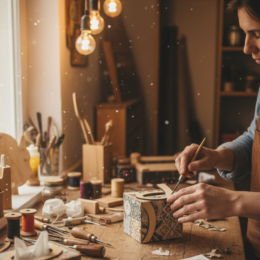 Histoire de la marque - ambiance artisanale