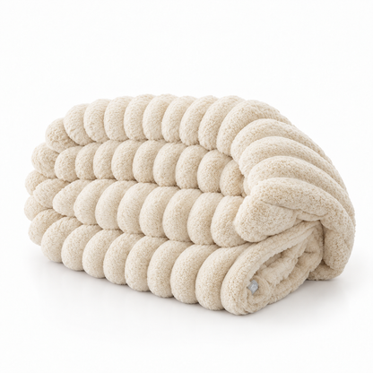 Multifunctional Striped Comfort Blanket